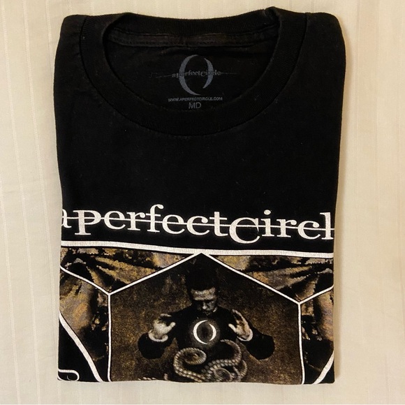 A Perfect Circle concert squid head emblem t-shirt sz M TOOL 🔮😵‍💫🪬 - Picture 8 of 9
